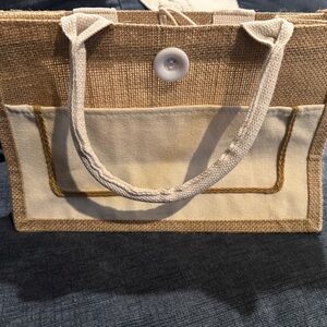 Jute Burlap Tote Bag